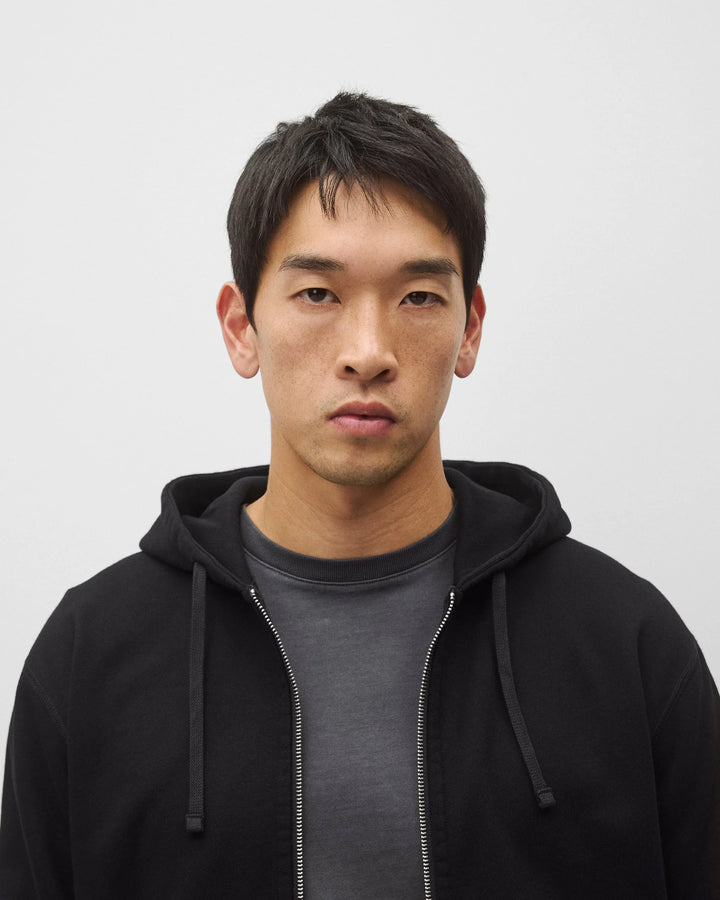 Reigning Champ Midweight Terry Standard Zip Hoodie - Black