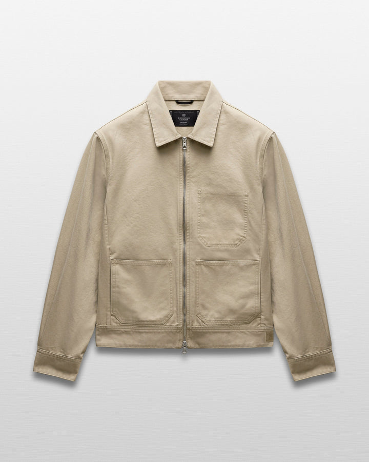 Reigning Champ - Cotton Canvas Grounds Jacket in Sand