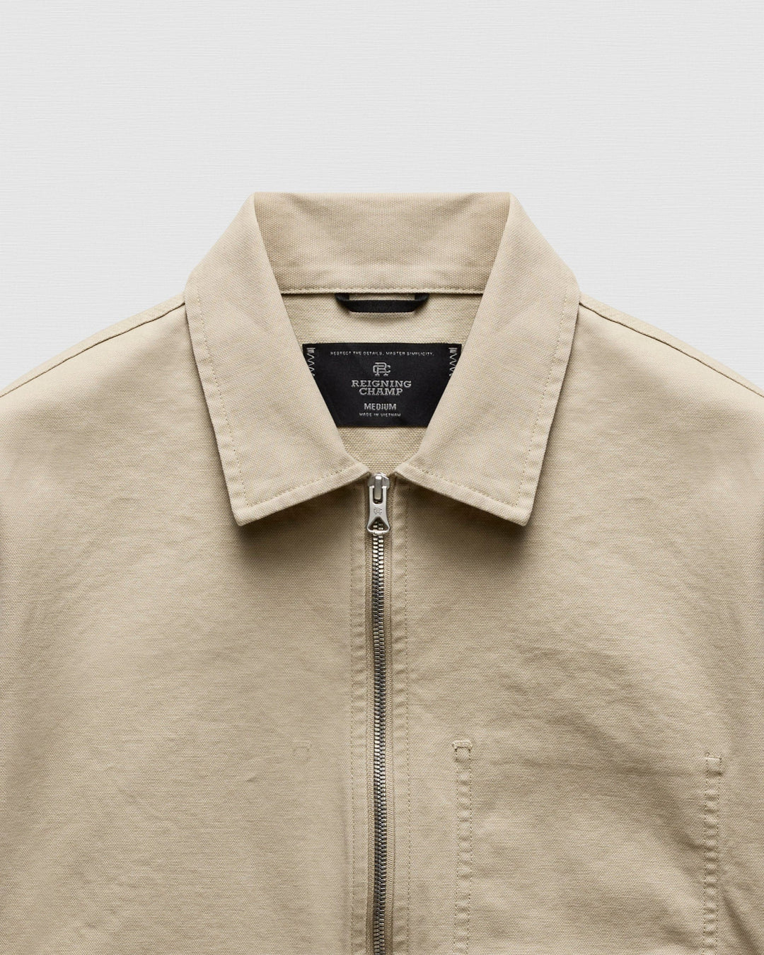 Reigning Champ Cotton Canvas Grounds Jacket - Sand