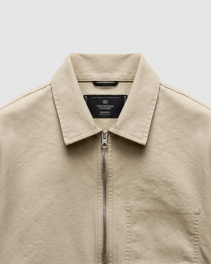 Reigning Champ Cotton Canvas Grounds Jacket - Sand