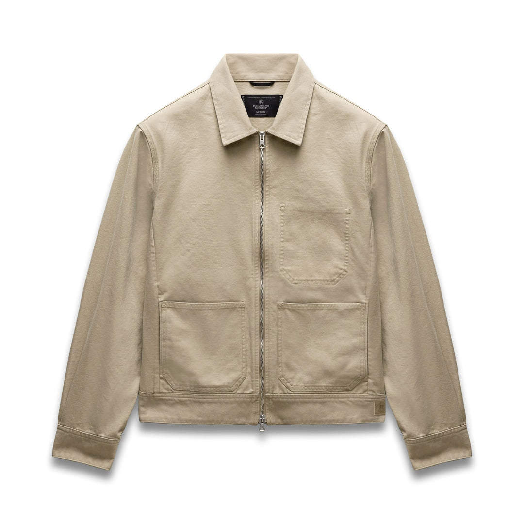 Reigning Champ Cotton Canvas Grounds Jacket - Sand