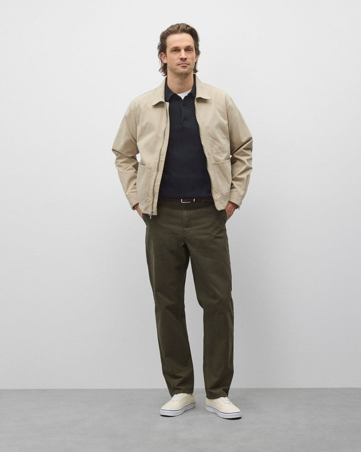 Reigning Champ Cotton Canvas Grounds Jacket - Sand