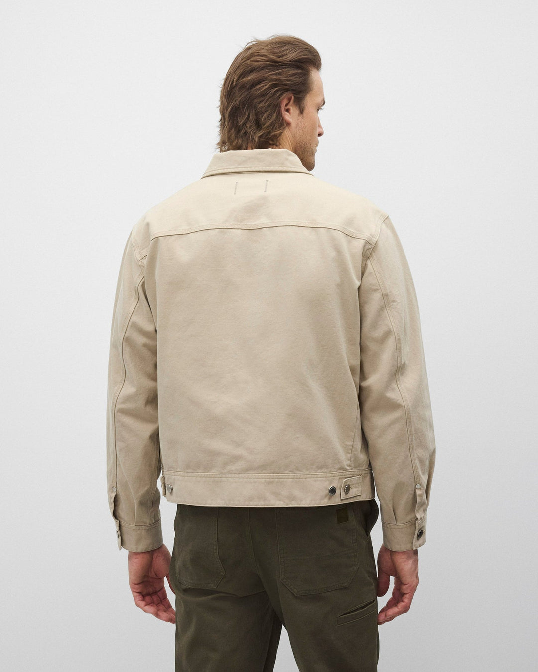 Reigning Champ Cotton Canvas Grounds Jacket - Sand