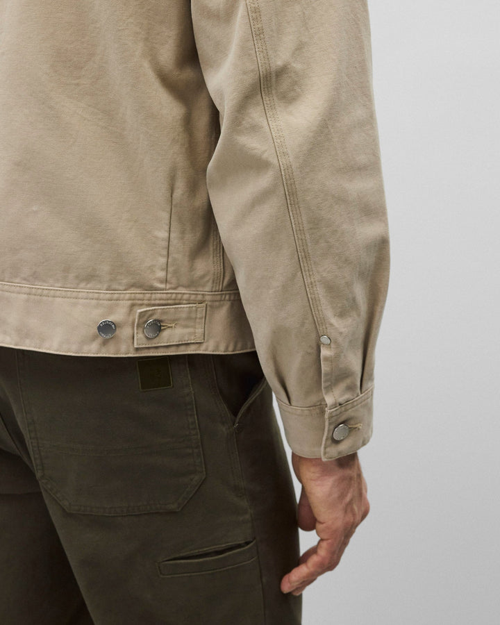 Reigning Champ Cotton Canvas Grounds Jacket - Sand