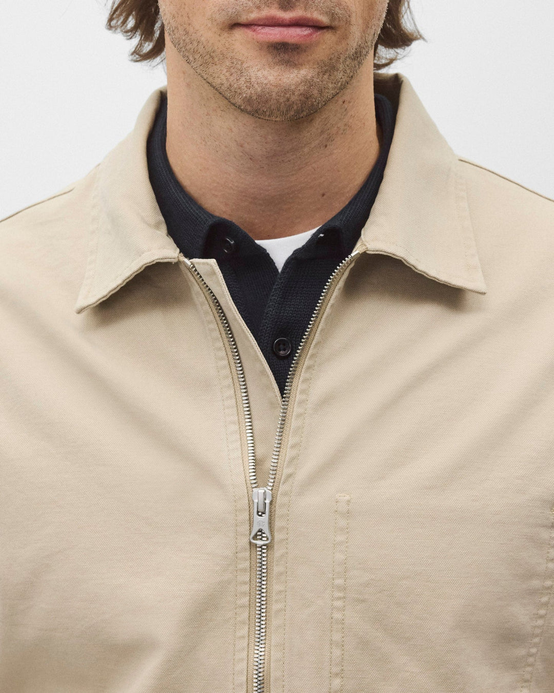 Reigning Champ Cotton Canvas Grounds Jacket - Sand