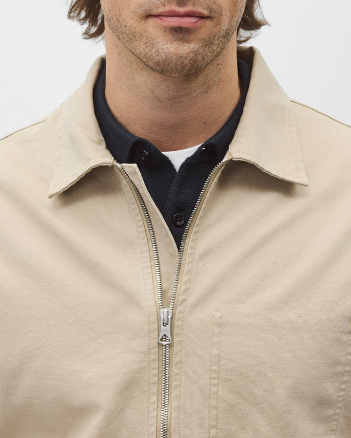 Reigning Champ Cotton Canvas Grounds Jacket - Sand