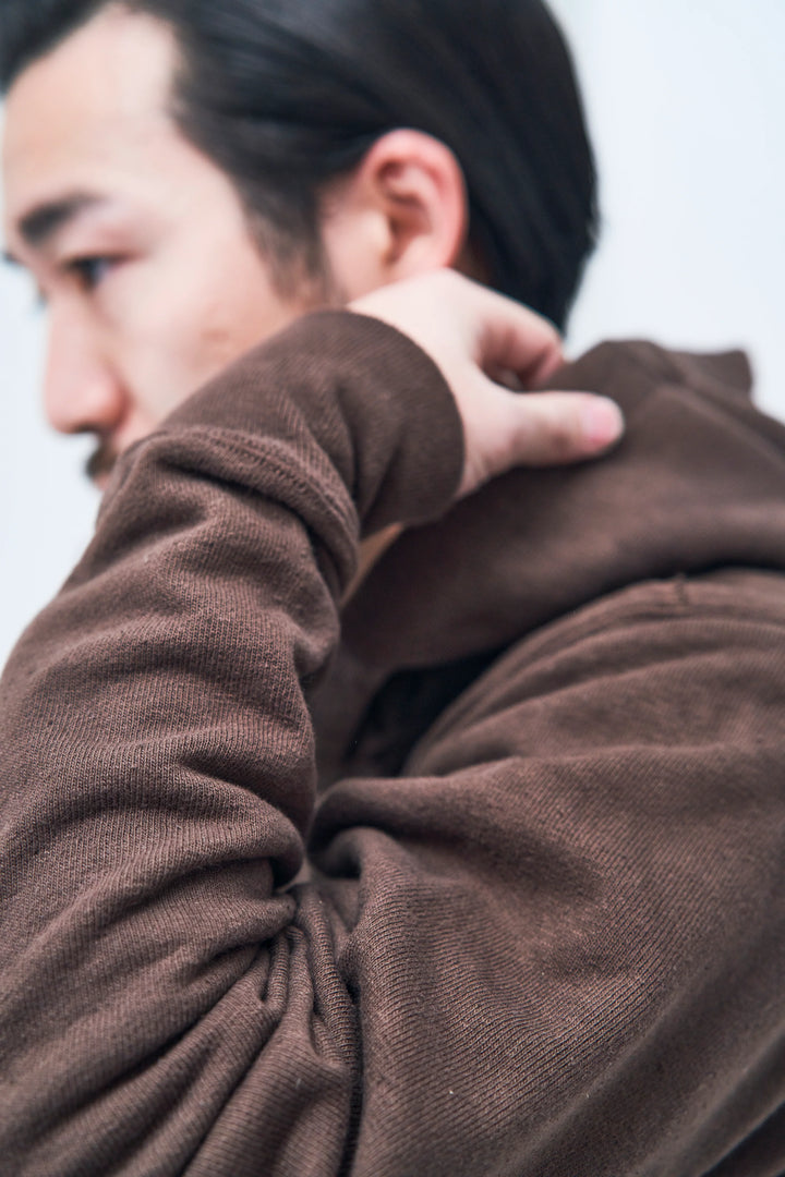 Samurai Japanese Cotton Made Sweat Hoodie - Dark Kuri [SWS-SC02]