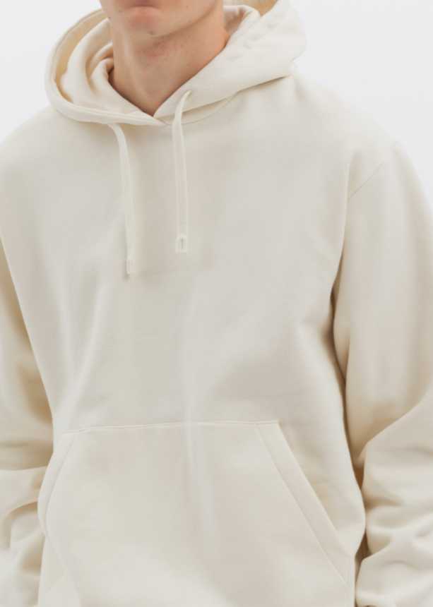 Norse Projects Arne Organic Brushed Cotton Hoodie - Ecru