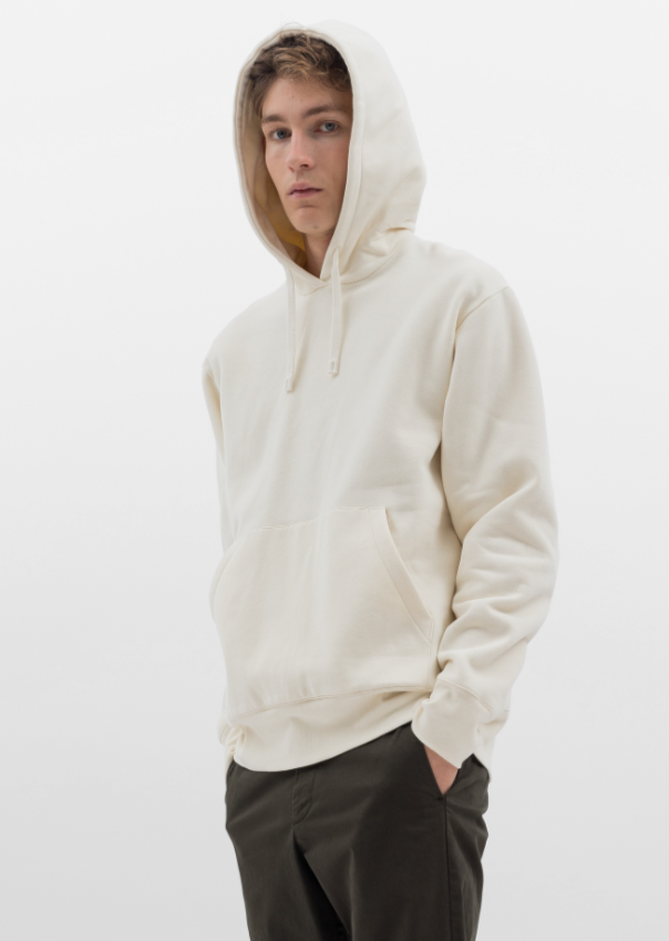 Norse Projects Arne Organic Brushed Cotton Hoodie - Ecru