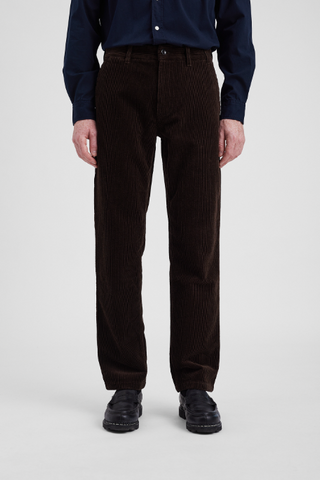 Norse Projects Aros Regular Wide Wale Corduroy Chino - Espresso