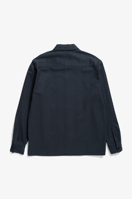 Norse Projects Carsten Cotton Wool LS Shirt - Dark Navy