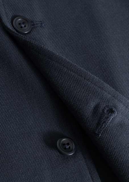 Norse Projects Carsten Cotton Wool LS Shirt - Dark Navy