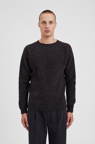 Norse Projects Birnir Brushed Lambswool - Black Multi