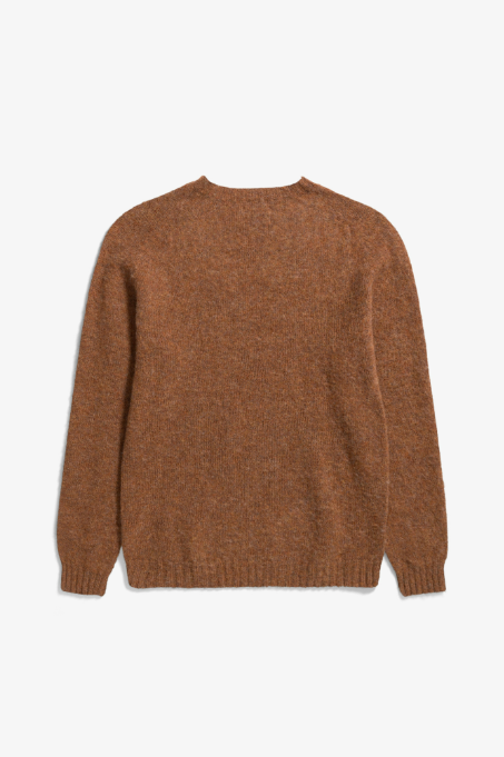 Norse Projects Birnir Brushed Lambswool - Burnt Orange