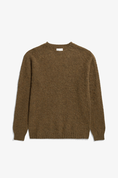 Norse Projects Birnir Brushed Lambswool - Dark Olive