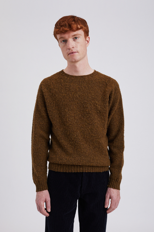 Norse Projects Birnir Brushed Lambswool - Dark Olive