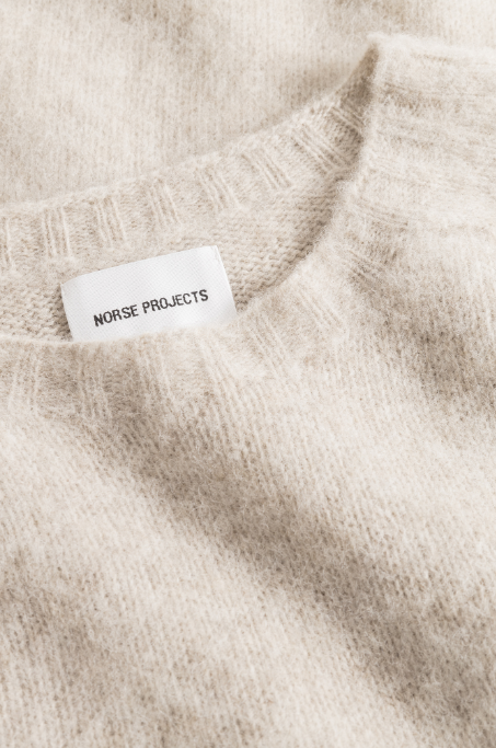 Norse Projects Birnir Brushed Lambswool - Oatmeal – Berkeley