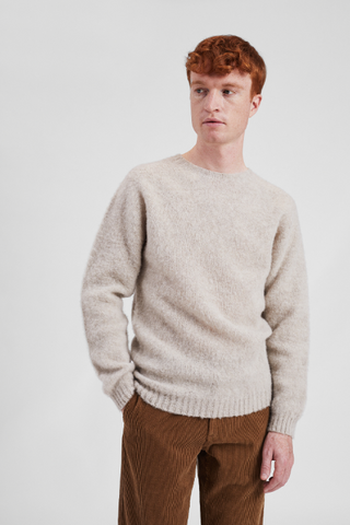 Norse Projects Birnir Brushed Lambswool - Oatmeal