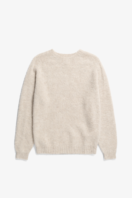 【DISCERNMENT】Lambswool basic round knitwear Womens Round Neck Easy Ribbed Raglan Cardigan ~ 28