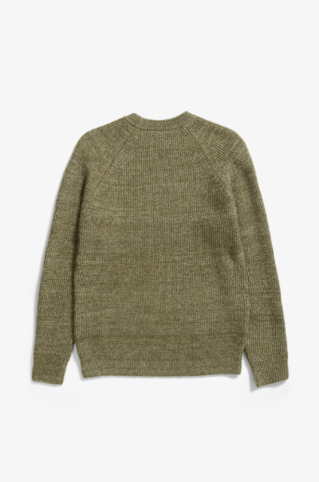 Norse Projects Roald Wool Cotton Rib Sweater - Sitka Green