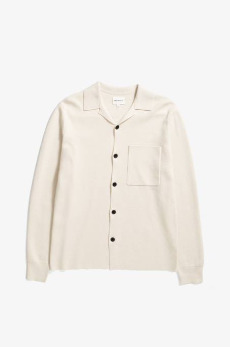 Norse Projects Nicolai Merino Cotton Milano Jacket - Enamel White