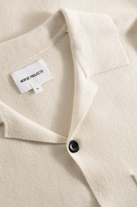 Norse Projects Nicolai Merino Cotton Milano Jacket - Enamel White