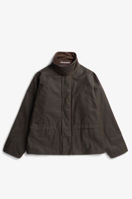 Norse Projects Holmen Wax Fishing Jacket - Beech Green