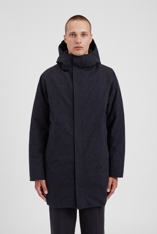 Norse Projects Rokkvi 6.0 Gore-Tex Wool Down Jacket - Charcoal Melange