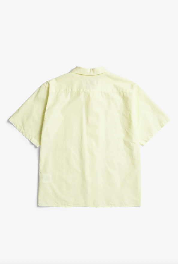 Norse Projects Carsten Cotton Tencel Shirt - Pale Yellow