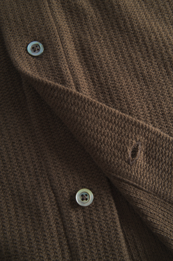 Norse Projects Gustav Crochet Jersey Shirt - Chestnut