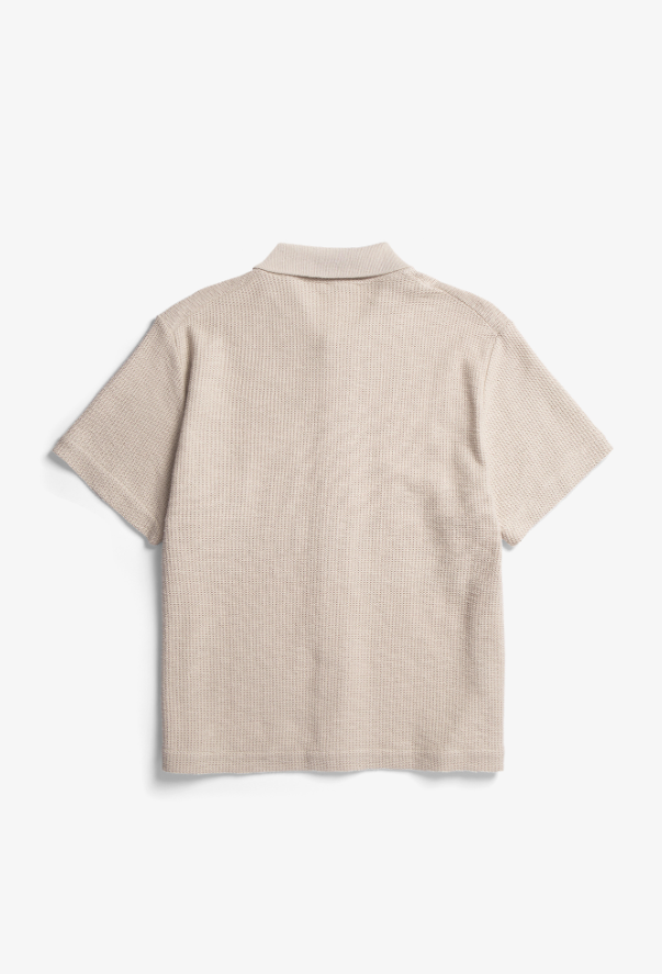 Norse Projects Gustav Crochet Jersey Shirt - Oatmeal