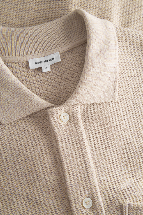 Norse Projects Gustav Crochet Jersey Shirt - Oatmeal