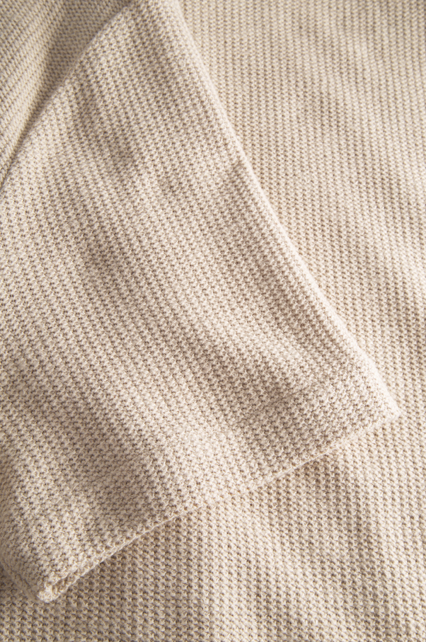 Norse Projects Gustav Crochet Jersey Shirt - Oatmeal