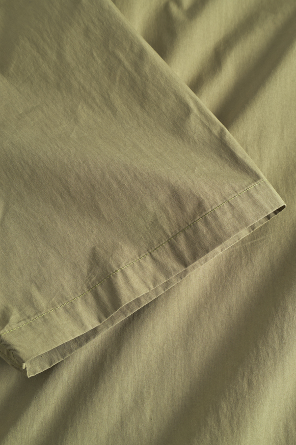 Norse Projects Ivan Tech Poplin Short Sleeve Shirt - Moss Green