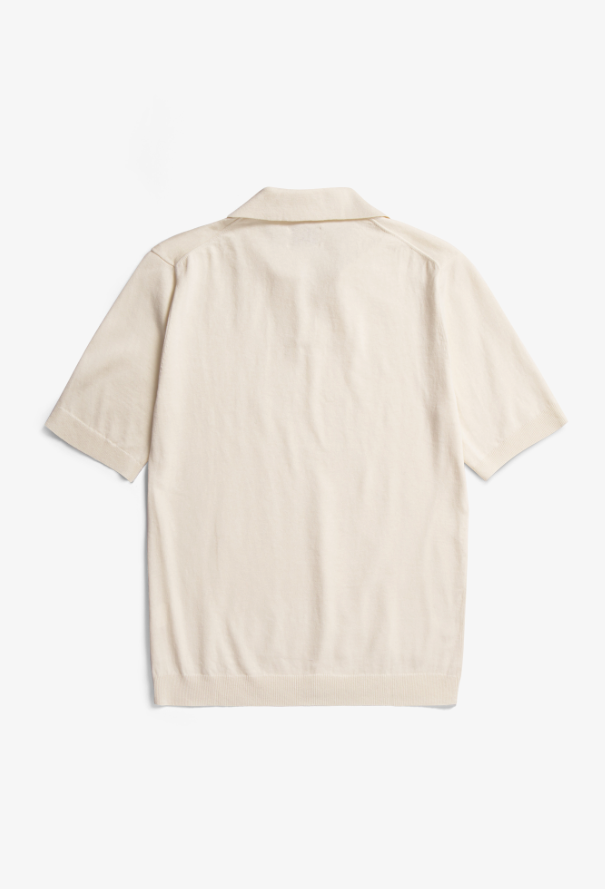 Norse Projects Leif Cotton Linen Polo - Kit White