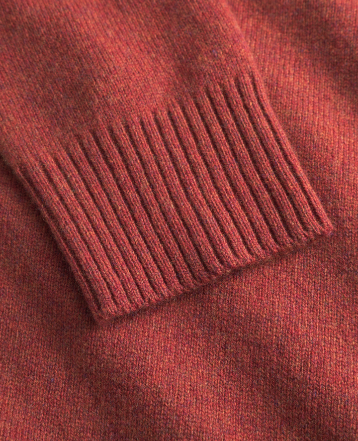 Norse Projects Standard Merino Lambswool Polo - Brick