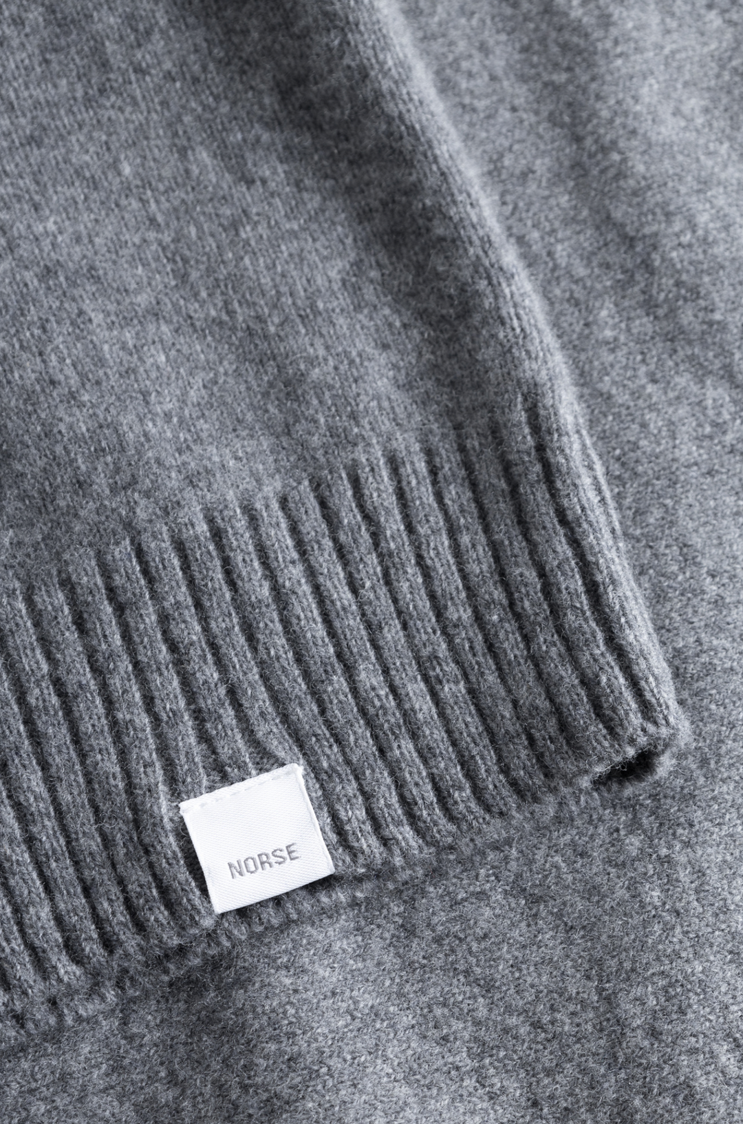 Norse Projects Standard Merino Lambswool Polo - Grey Melange