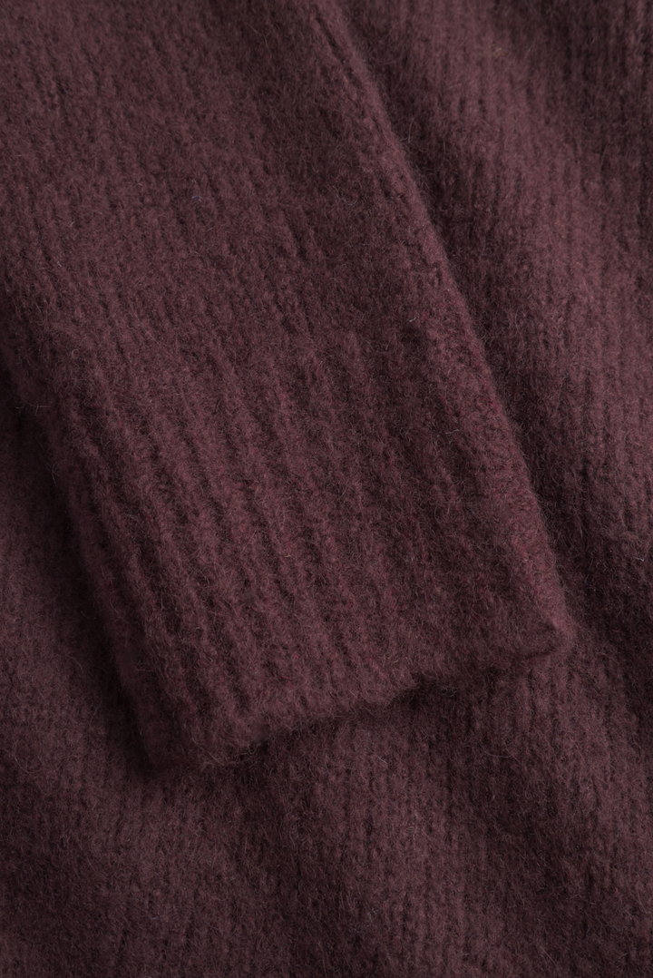 Norse Projects Rasmus Relaxed Brushed Polo - Mahogany