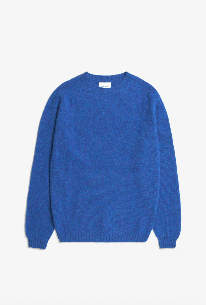 Norse Projects Birnir Brushed Lambswool - Estate Blue