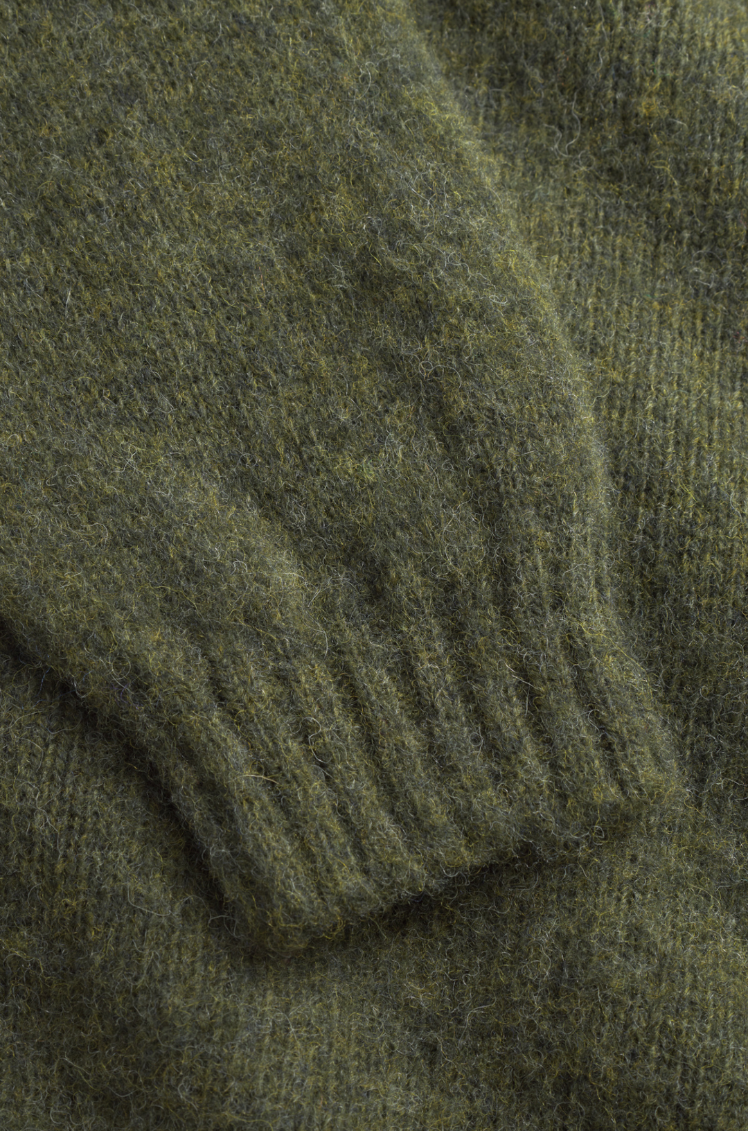 Norse Projects Birnir Brushed Lambswool - Olive Night