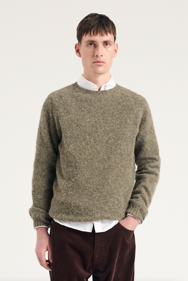 Norse Projects Birnir Brushed Lambswool - Walnut
