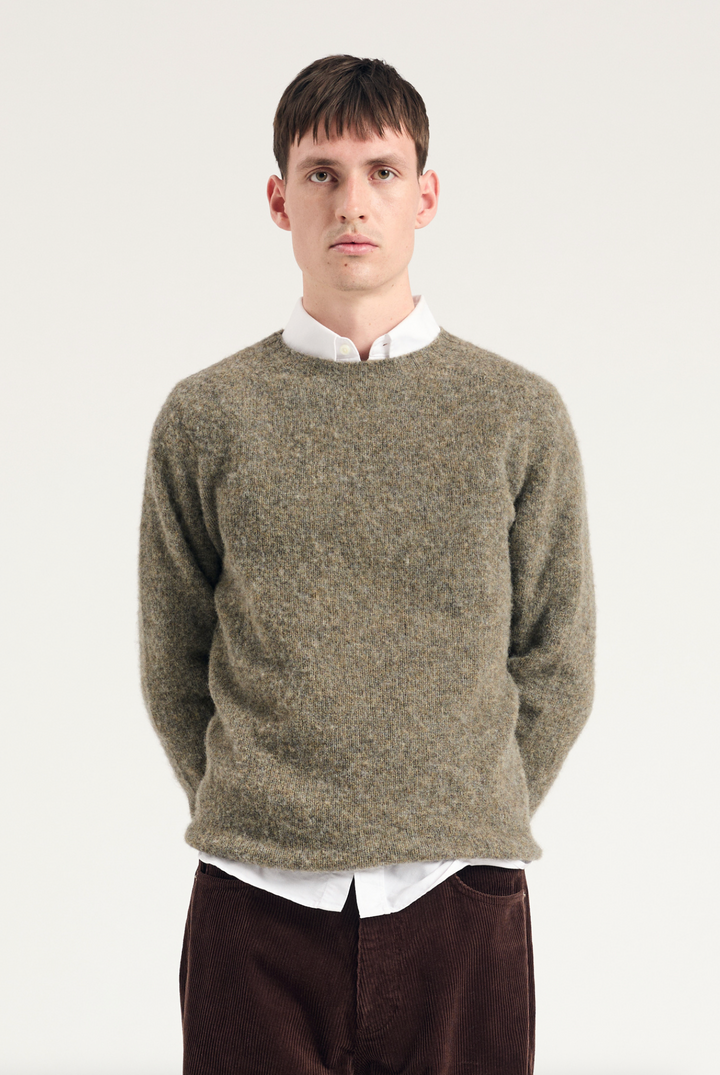 Norse Projects Birnir Brushed Lambswool - Walnut