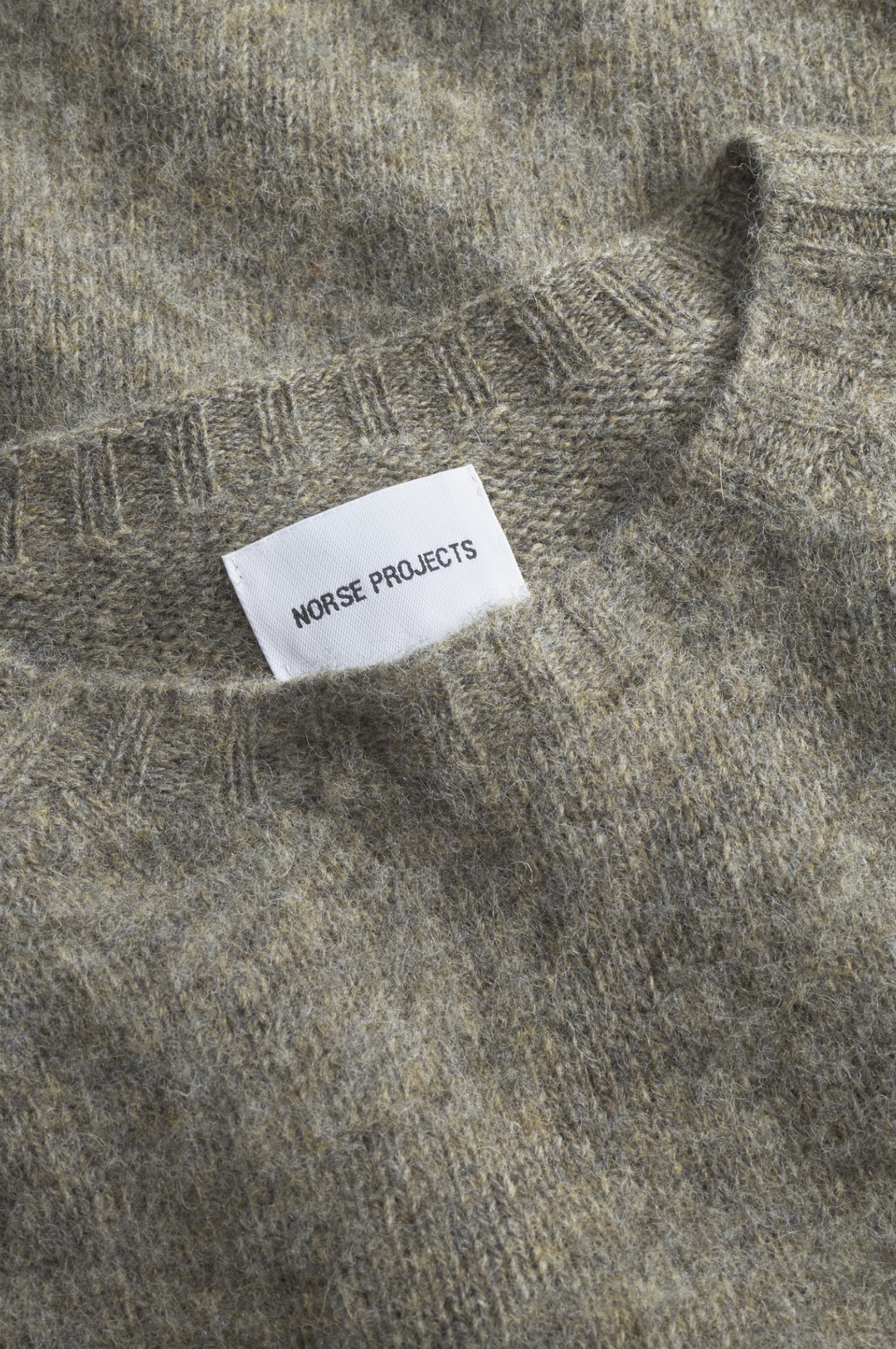 Norse Projects Birnir Brushed Lambswool - Walnut
