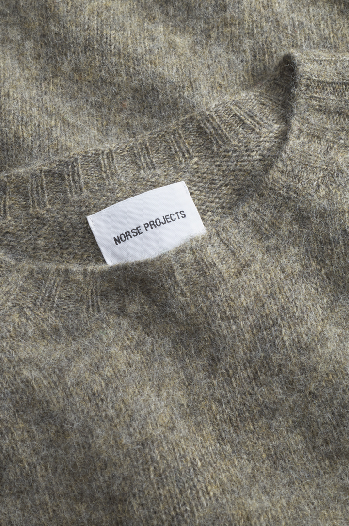 Norse Projects Birnir Brushed Lambswool - Walnut