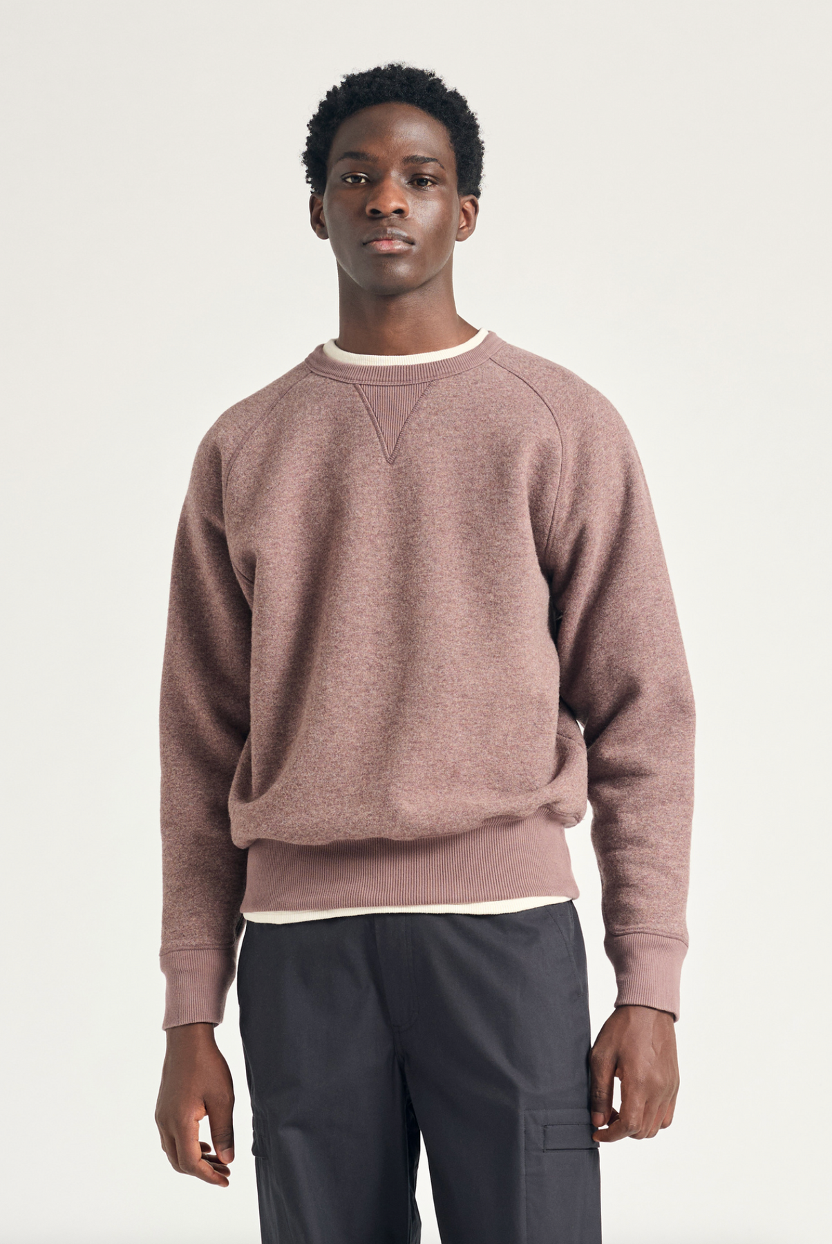 Norse Projects Marten Relaxed Cotton Wool Sweatshirt - Walnut Norse Projects Marten Relaxed Cotton Wool Sweatshirt - Walnut
