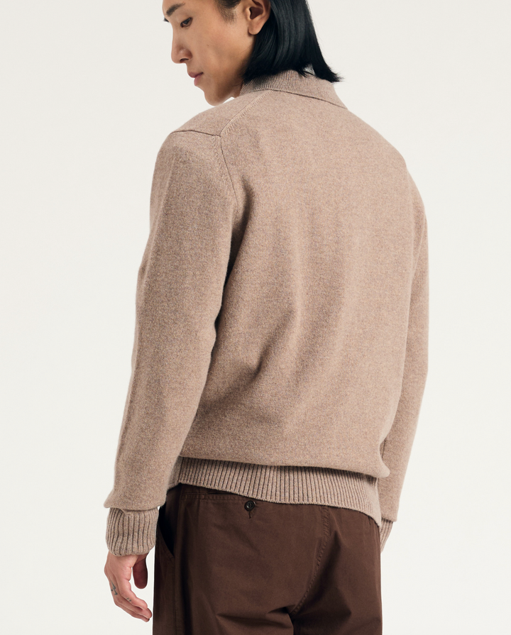 Norse Projects Standard Merino Lambswool Polo - Clay
