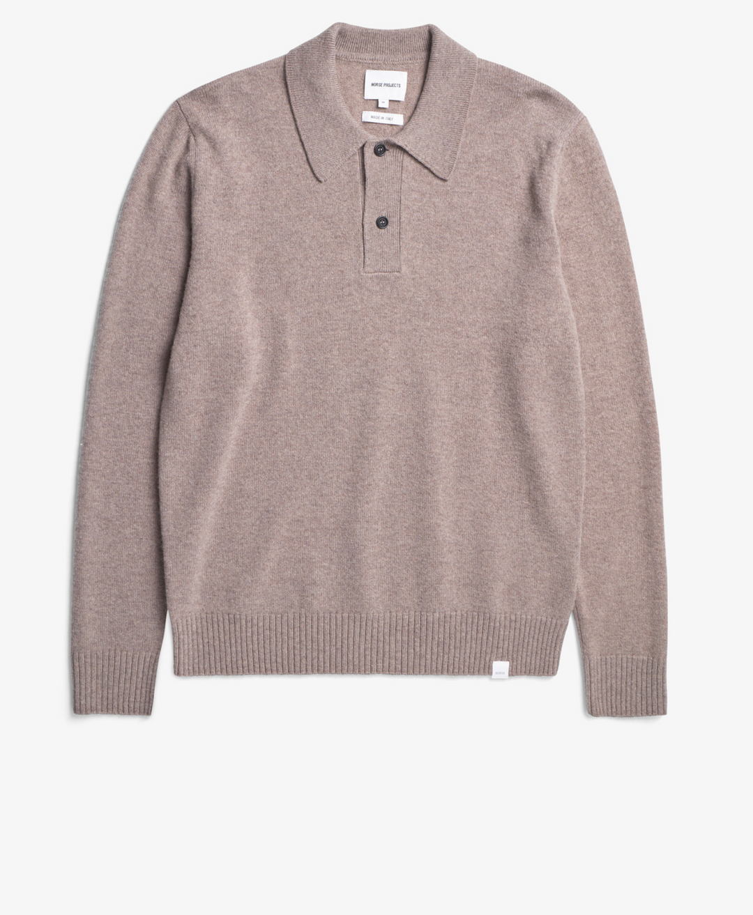 Norse Projects Standard Merino Lambswool Polo - Clay