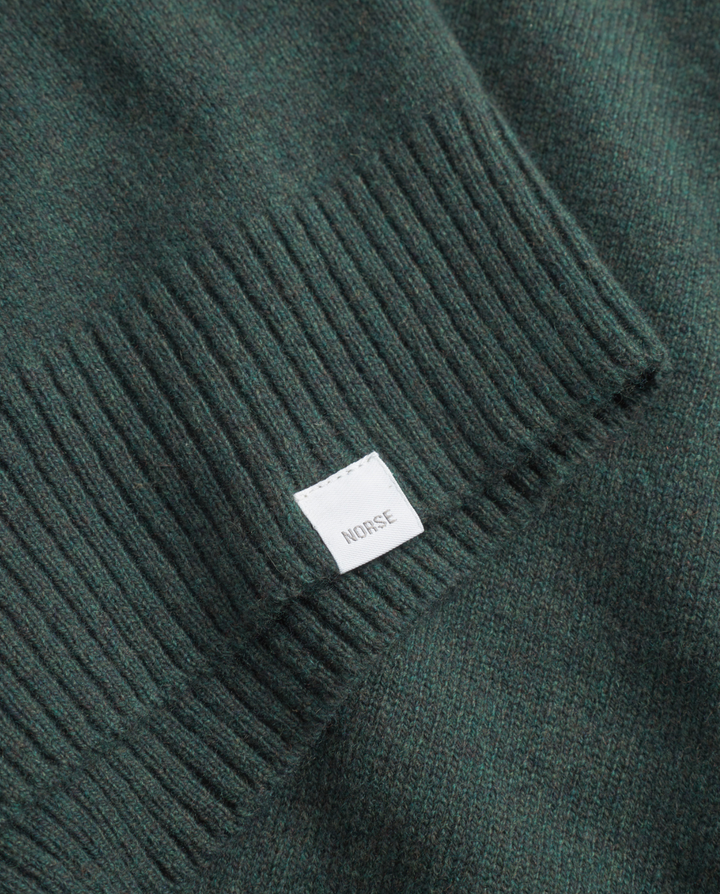 Norse Projects Standard Merino Lambswool Polo - Forrest