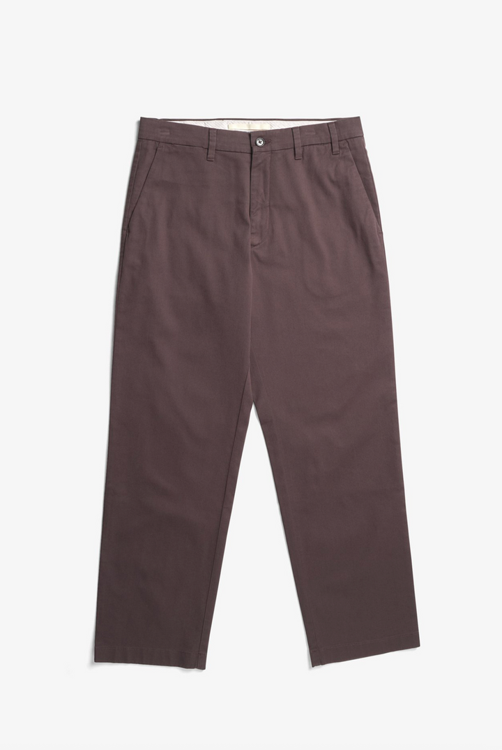 Norse Projects Standard Wide Chino - Seal Brown
