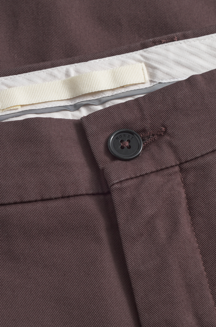 Norse Projects Standard Wide Chino - Seal Brown